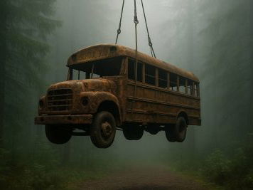 They Found a Buried School Bus in the Forest. What Was Missing Inside Is the Real Mystery